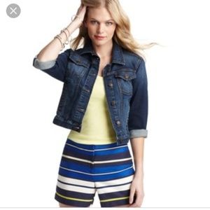 Loft 3/4 sleeve jean jacket